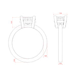 Load image into Gallery viewer, EDGY BASKET CLASSIC OVAL CUT MOISSANITE ENGAGEMENT RING