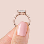 Load image into Gallery viewer, EDGY BASKET CLASSIC PEAR CUT MOISSANITE ENGAGEMENT RING