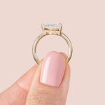 Load image into Gallery viewer, EDGY BASKET CLASSIC PEAR CUT MOISSANITE ENGAGEMENT RING