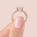 Load image into Gallery viewer, EDGY BASKET CLASSIC RADIANT CUT MOISSANITE ENGAGEMENT RING