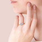 Load image into Gallery viewer, EDGY BASKET CLASSIC MARQUISE CUT MOISSANITE ENGAGEMENT RING