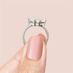 Load image into Gallery viewer, EDGY BASKET ACCENTED MARQUISE CUT ENGAGEMENT RING