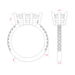 Load image into Gallery viewer, EDGY BASKET ACCENTED MARQUISE CUT ENGAGEMENT RING