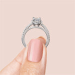 Load image into Gallery viewer, VAIL OVAL CUT MOISSANITE ENGAGEMENT RING