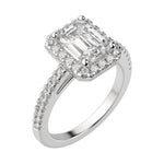 Load image into Gallery viewer, VAIL EMERALD CUT MOISSANITE ENGAGEMENT RING