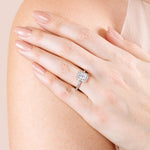 Load image into Gallery viewer, VAIL EMERALD CUT MOISSANITE ENGAGEMENT RING