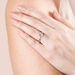 Load image into Gallery viewer, EAVE KITE ROUND CUT MOISSANITE ENGAGEMENT RING