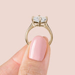 Load image into Gallery viewer, EAVE KITE ASSCHER CUT MOISSANITE ENGAGEMENT RING