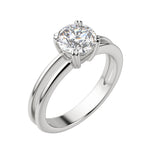 Load image into Gallery viewer, ROMA ROUND CUT MOISSANITE ENGAGEMENT RING