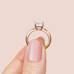 Load image into Gallery viewer, ROMA PRINCESS CUT MOISSANITE ENGAGEMENT RING