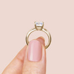 Load image into Gallery viewer, ROMA PRINCESS CUT MOISSANITE ENGAGEMENT RING