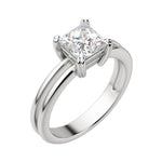 Load image into Gallery viewer, ROMA PRINCESS CUT MOISSANITE ENGAGEMENT RING