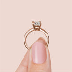 Load image into Gallery viewer, ROMA CUSHION CUT MOISSANITE ENGAGEMENT RING