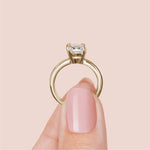 Load image into Gallery viewer, ROMA CUSHION CUT MOISSANITE ENGAGEMENT RING