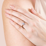 Load image into Gallery viewer, ROMA PEAR CUT MOISSANITE ENGAGEMENT RING