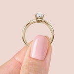 Load image into Gallery viewer, ROMA PEAR CUT MOISSANITE ENGAGEMENT RING