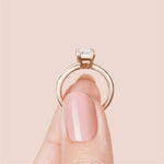 Load image into Gallery viewer, ROMA EMERALD CUT MOISSANITE ENGAGEMENT RING