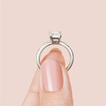 Load image into Gallery viewer, ROMA EMERALD CUT MOISSANITE ENGAGEMENT RING