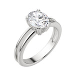 Load image into Gallery viewer, ROMA OVAL CUT MOISSANITE ENGAGEMENT RING