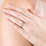Load image into Gallery viewer, VERA PRINCESS CUT MOISSANITE ENGAGEMENT RING