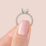 Load image into Gallery viewer, VERA PRINCESS CUT MOISSANITE ENGAGEMENT RING