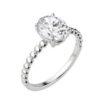 Load image into Gallery viewer, VERA OVAL CUT MOISSANITE ENGAGEMENT RING