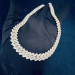 Load image into Gallery viewer, 12MM VVS ROUND MOISSANITE DIAMOND CUBAN LINK CHAIN