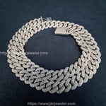 Load image into Gallery viewer, 12MM VVS1 ROUND MOISSANITE 925 STERLING SILVER MIAMI CUBAN CHAIN