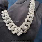 Load image into Gallery viewer, 12MM VVS1 ROUND MOISSANITE 925 STERLING SILVER MIAMI CUBAN CHAIN