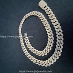 Load image into Gallery viewer, 12MM VVS1 ROUND MOISSANITE 925 STERLING SILVER MIAMI CUBAN CHAIN