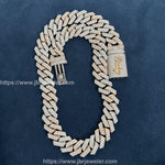 Load image into Gallery viewer, 14 MM HOT SALE HIP-HOP STYLE ICED OUT 925 MOISSANITE MIAMI CUBAN CHAIN