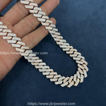 Load image into Gallery viewer, 14 MM HOT SALE HIP-HOP STYLE ICED OUT 925 MOISSANITE MIAMI CUBAN CHAIN
