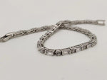 Load image into Gallery viewer, 14K GOLD BAGUETTE AND ROUND DIAMOND TENNIS BRACELET