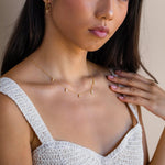 Load image into Gallery viewer, 14K GOLD BAGUETTE SHAPED MOISSANITE DIAMOND DANGLING NECKLACE