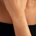 Load image into Gallery viewer, 14K GOLD DAINTY BAR BRACELET