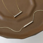 Load image into Gallery viewer, 14K GOLD DAINTY BAR BRACELET