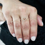 Load image into Gallery viewer, 14K GOLD DELICATE HEART BRACELET