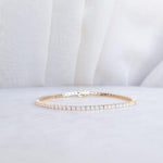 Load image into Gallery viewer, 14K GOLD DIAMOND 2.00MM TENNIS BRACELET