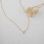 Load image into Gallery viewer, 14K GOLD PEAR SHAPED MOISSANITE DIAMOND SOLITAIRE PENDANT NECKLACE