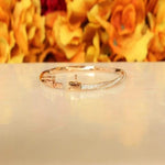 Load image into Gallery viewer, 14K GOLD TWISTED FINEST ANNIVERSARY BANGLE BRACELET