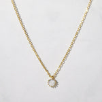 Load image into Gallery viewer, 14K ROUND CUT MOISSANITE DIAMOND SOLITAIRE PENDANT NECKLACE