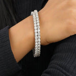 Load image into Gallery viewer, 14K SOLID GOLD 4.00MM SOLITAIRE BANGLE BRACELET