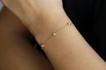 Load image into Gallery viewer, 14K SOLID GOLD DAINTY YARD BRACELET