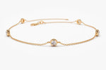 Load image into Gallery viewer, 14K SOLID GOLD DAINTY YARD BRACELET