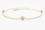 Load image into Gallery viewer, 14K SOLID GOLD DAINTY YARD BRACELET