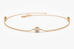Load image into Gallery viewer, 14K SOLID GOLD DAINTY YARD BRACELET