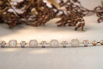 Load image into Gallery viewer, 14K SOLID GOLD DESIGNING ILLUSION SETTING BRACELET