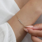 Load image into Gallery viewer, 14K SOLID GOLD LINKING CUSTOM NAME BRACELET