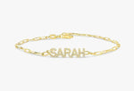 Load image into Gallery viewer, 14K SOLID GOLD LINKING CUSTOM NAME BRACELET