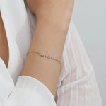 Load image into Gallery viewer, 14K SOLID GOLD LINKING CUSTOM NAME BRACELET